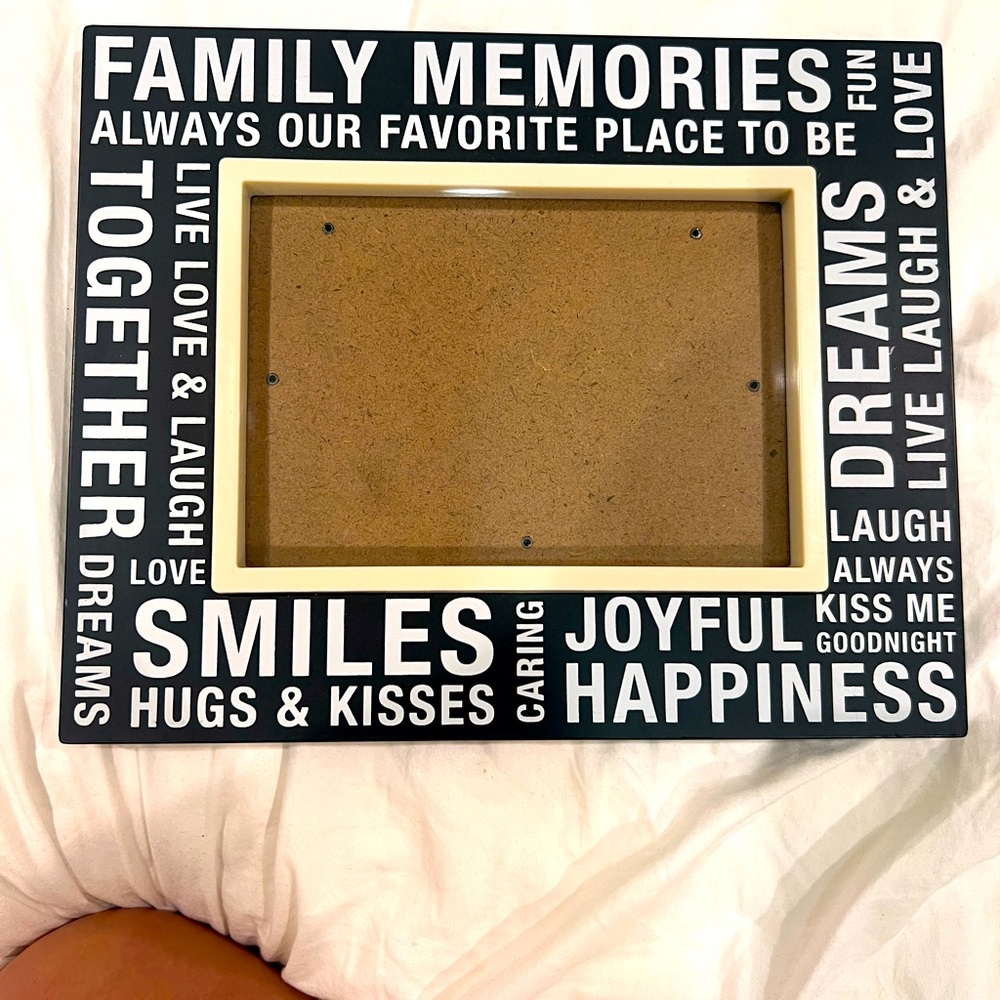 Black Family Memories Photo Frame